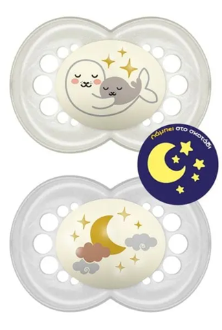 MAM ORIGINAL NIGHT chupeta x2 6-16 m