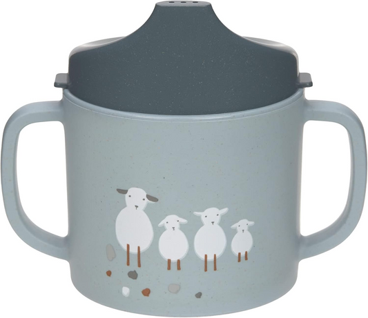 LASSIG Sippy Cup Tiny Farmer Sheep tazza con beccuccio 150 ml 6 m+