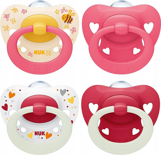 NUK SIGNATURE DAY&NIGHT smoczek uspokajający x4 18-36msc