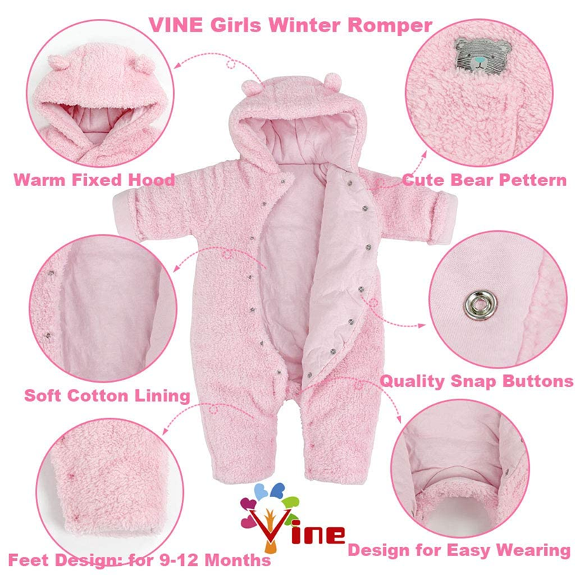 VINE tuta invernale con cappuccio 3-6 mesi