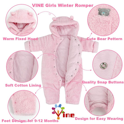 VINE tuta invernale con cappuccio 3-6 mesi