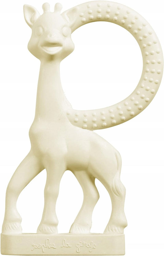 SOPHIE GIRAFFEN sæt med naturlig bidering SO PURE 18CM + mindre