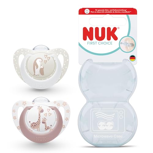 NUK First Choice силиконов успокояващ биберон x2 0-6m