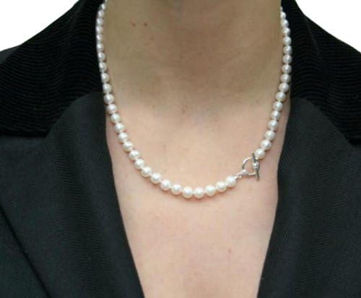 ROBA collana e braccialetto con perle coltivate d'acqua dolce