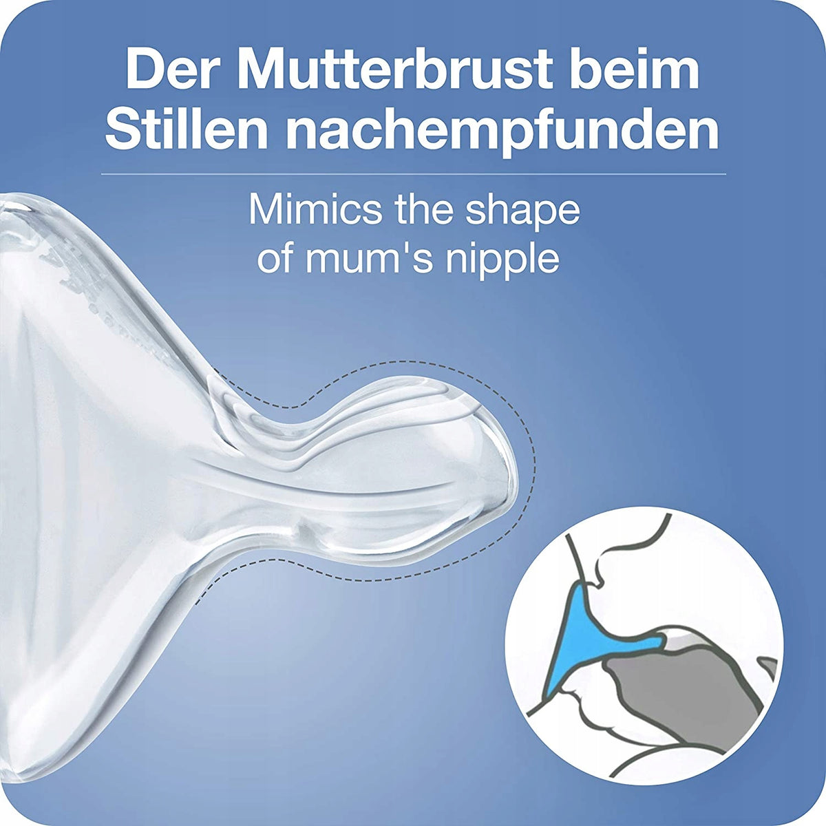 NUK zestaw startowy Perfect Start anti-colic KONTROLA TEMPERATURY smoczek silikonowy imituje kształt brodawki mamy