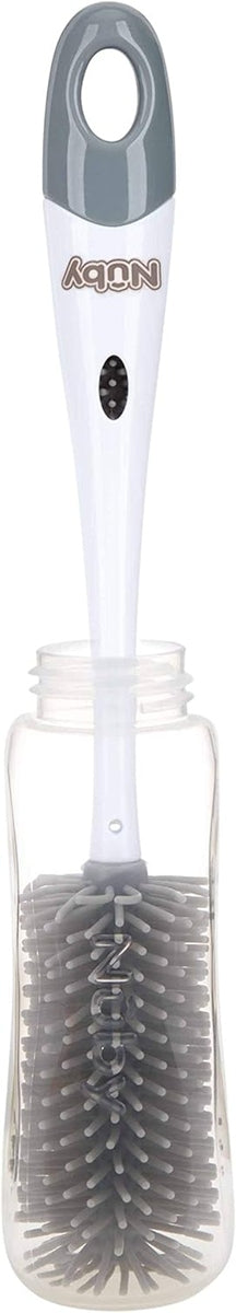 NUBY 2в1 четка за почистване на залъгалки и шишета 30 cm + поставка