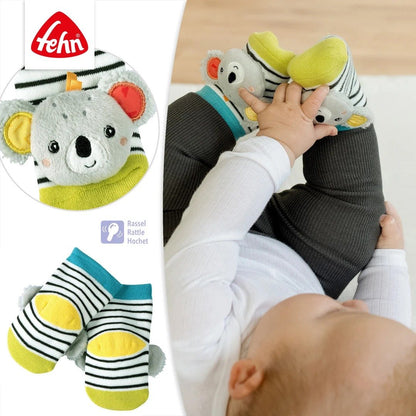 Fehn Koala Socken mit Rassel