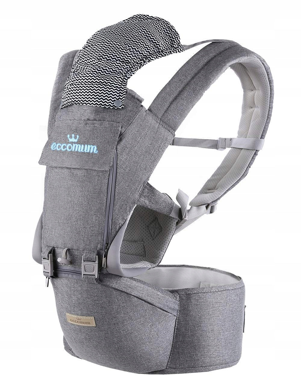ECCOMUM nosidełko ergonomiczne z pasem biodrowym 6w1