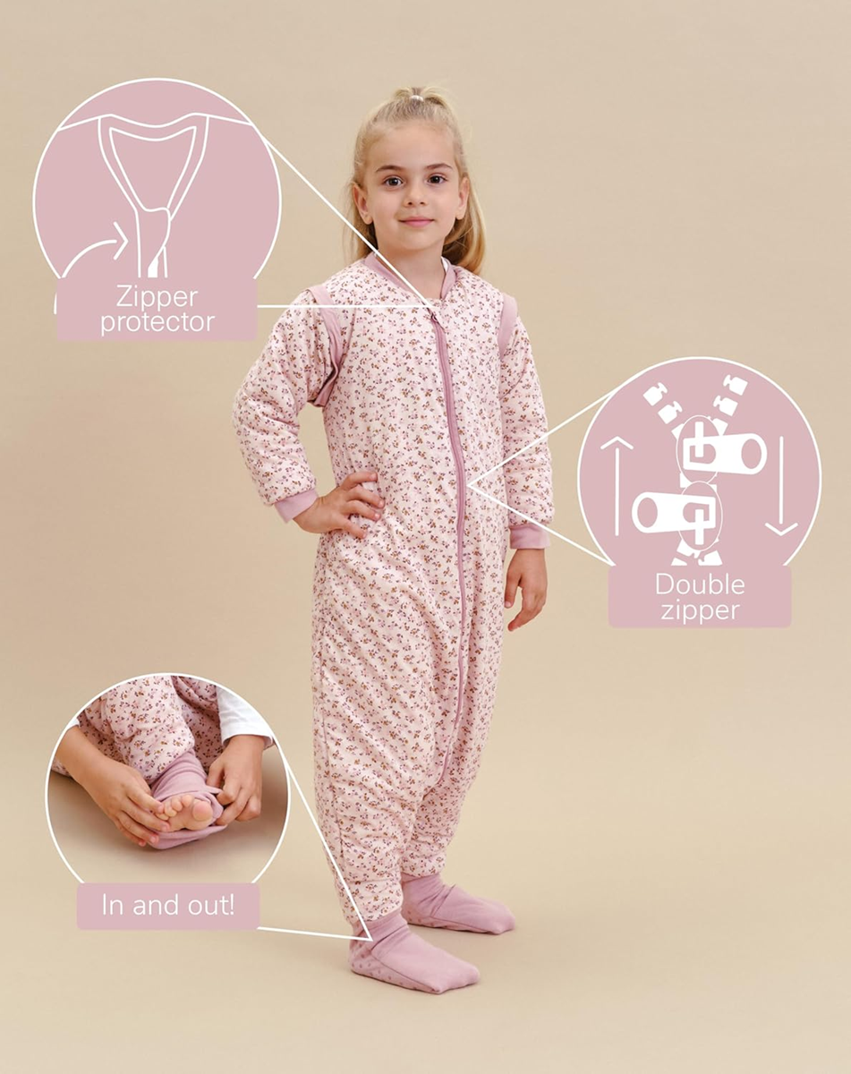 MOLIS&CO saco-cama de inverno 2,5TOG 3anos mangas amovíveis