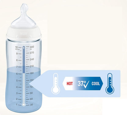 NUK First Choice+ Night lot de 3 biberons lumineux 300 ml 6-18 m tétine M