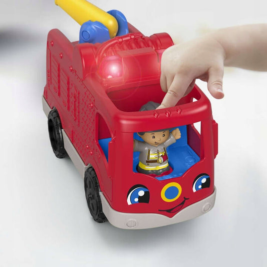 FISHER-PRICE GXR77 Feuerwehrauto + 1 Figur DEUTSCHE SPRACHE