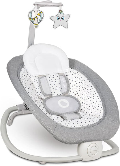 LIONELO PASCAL 2w1 sdraietta dondolo fino a 9kg melodie + vibrazioni