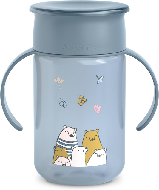 SUAVINEX Gobelet d’Apprentissage Tasse Anti-Fuite 360° 340 ml