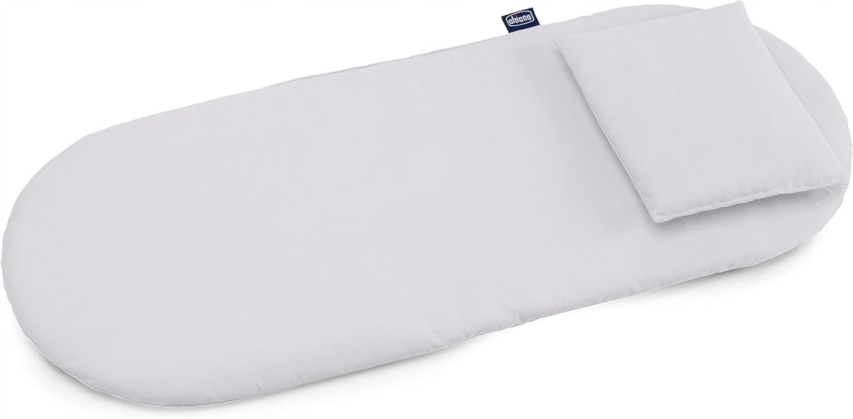 CHICCO materac i poduszka do wózka gondoli 68x28 cm, biały zestaw do gondoli
