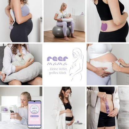 Reer MAMA – grafika z przykładami noszenia pasa