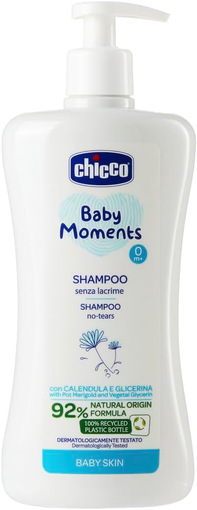 CHICCO BabyMoments schampo för hår 500 ml 0m+