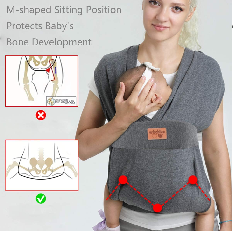 VRBABIES ergonomisk blød bæresele 3-15kg