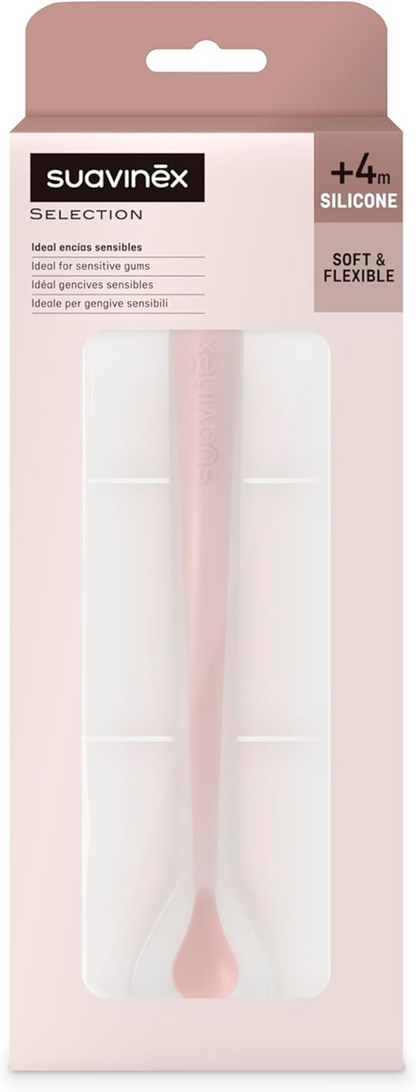 SUAVINEX Selection fleksibel silikoneske 16 cm 4 m+ lyserød