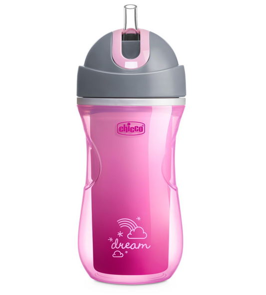CHICCO Sport Cup tazza antigoccia con cannuccia 266 ml 14 m+