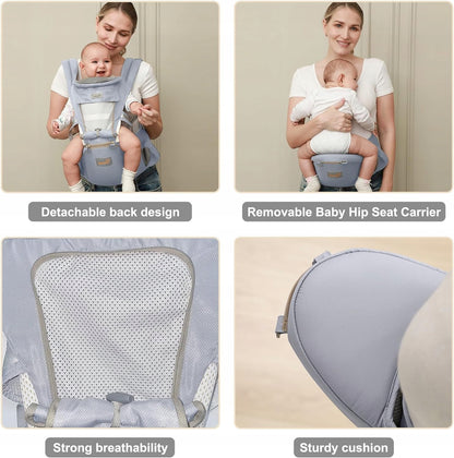 GROWNSY nosidełko ergonomiczne z pasem biodrowym 6w1