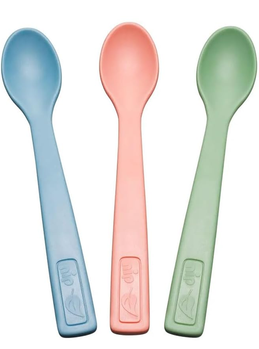 NIP Eat Green set di cucchiaini 3 pezzi 14 cm 4 m+
