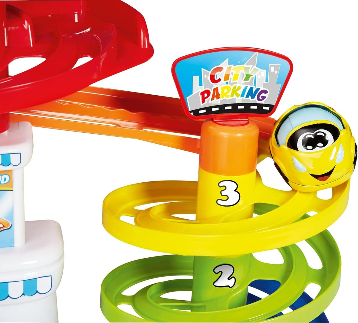 CHICCO parcheggio multipiano 37 cm + auto Turbo Ball