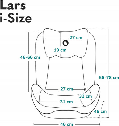 LIONELO Lars i-Size fotelik samochodowy gr.2 i 3