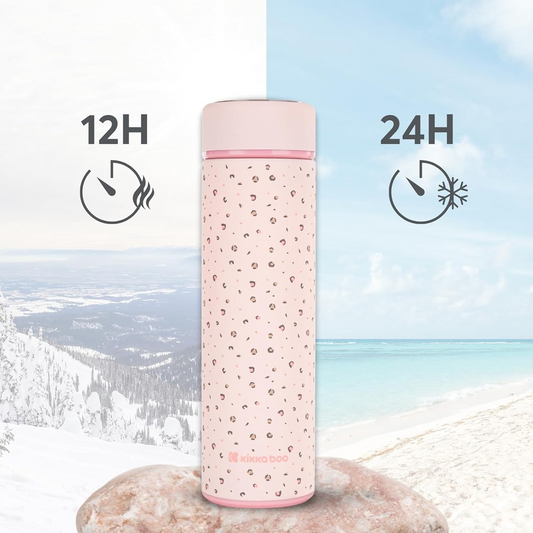 KIKKA BOO Savanna rozsdamentes acél termosz 500 ml + teaszűrő