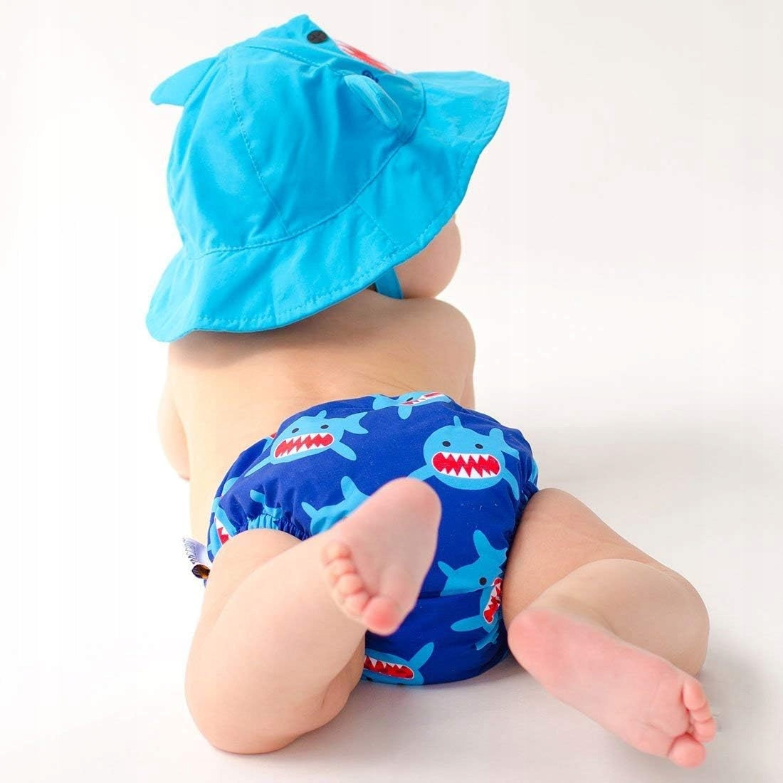 ZOOCCHINI couche de bain + chapeau 3-6 mois