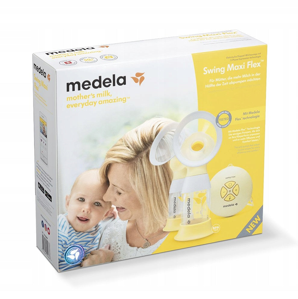 MEDELA Swing Maxi Flex podwójn laktator 2-fazowyU1, podwójny laktator elektryczny Medela w pudełku