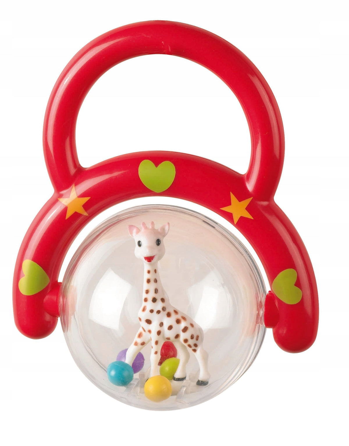 Set GIRAFFA SOPHIE per neonati anello da dentizione naturale + sonaglio