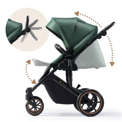 KINDERKRAFT PRIME2 PRO 3w1 wózek wielofunkcyjny do 22kg + fotelik MINK PRO
