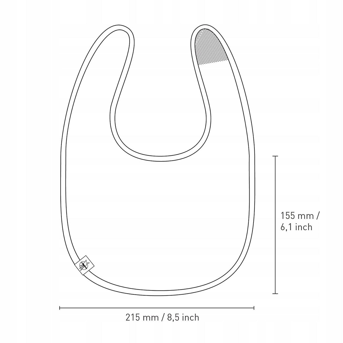 LASSIG σαλιάρα βαμβακερή με Velcro x5 3-18 μηνών