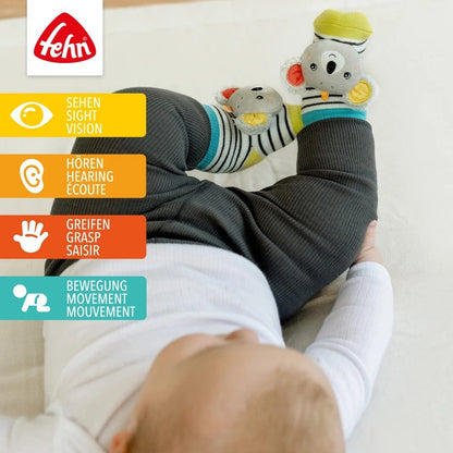 Fehn Koala Socken mit Rassel