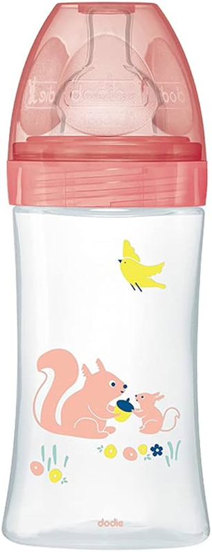 DODIE biberon 270 ml tettarella 2 flusso medio 0-6 mesi SCOIATTOLO