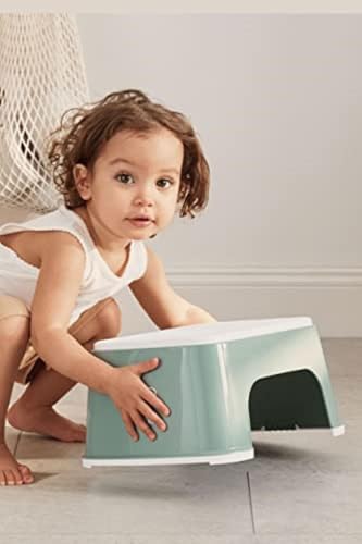 BabyBjörn Step Stool antislip opstapje voor kinderen groen-wit