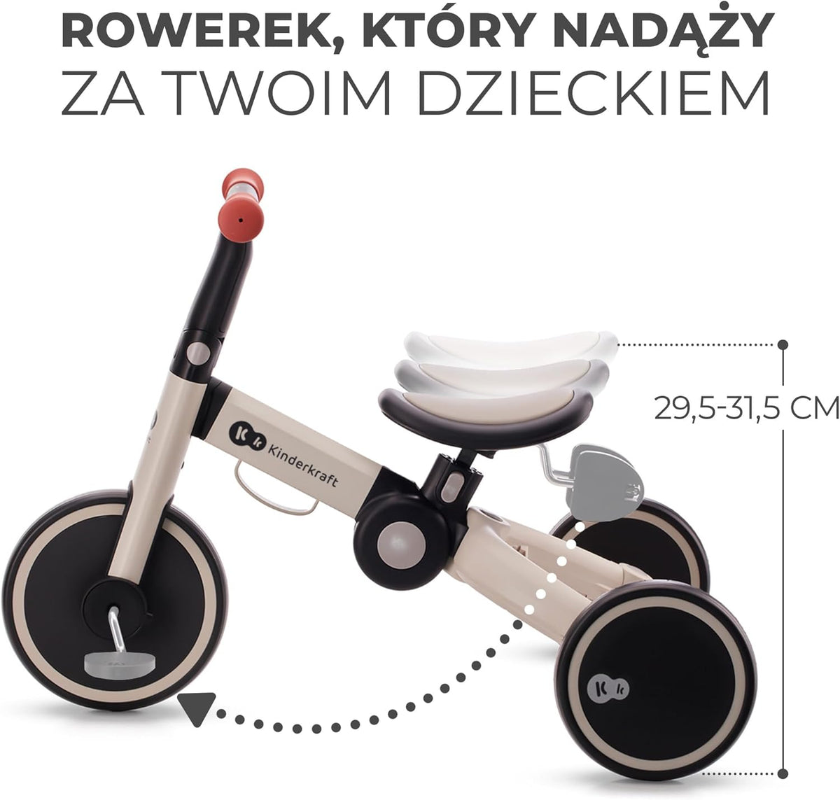 KINDERKRAFT 4TRIKE 3 az 1-ben tricikli 12 hónapos kortól