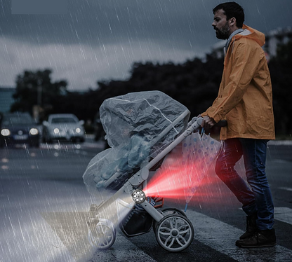 AIWORTHY IP65 vodotesná osvetľovacia lampička na kočík 8 cm, 1 kus