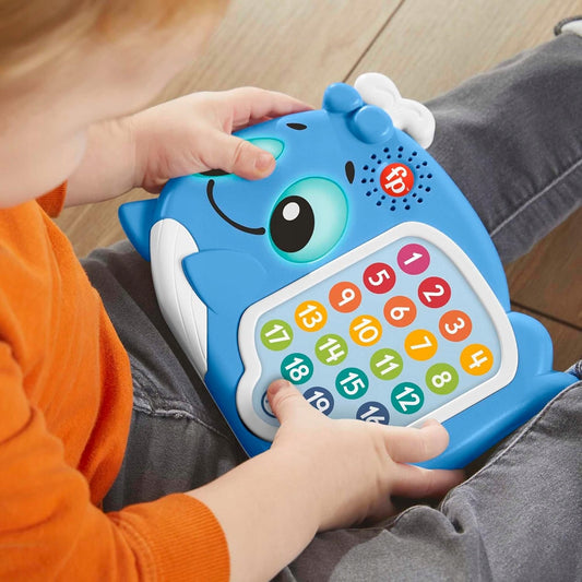 FISHER-PRICE interaktív BÁLNA fényekkel, 120 dallam, német nyelvű mondatok