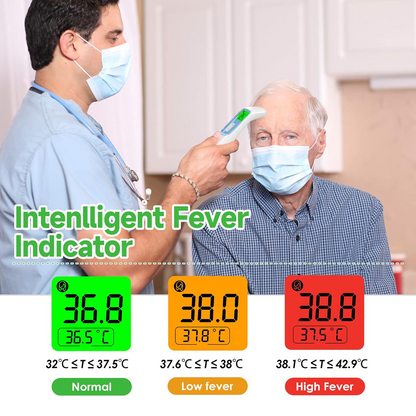 IDOIT brezkontaktni infrardeči termometer ČELO UHO HRANA + etui
