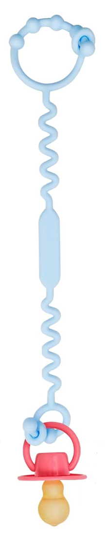 STRAPS FOR BABY clip in silicone per ciuccio, massaggiagengive e giocattoli 30 cm