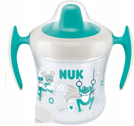 NUK Mini Trainer Cup ΜΕ ΑΚΡΟΦΥΣΙΟ κατά των διαρροών βατραχάκι 6 m+ 160 ml
