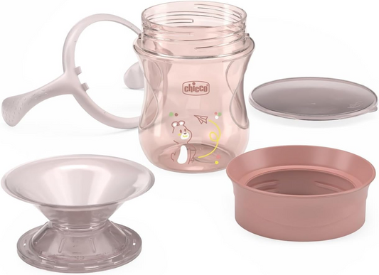 CHICCO Perfect Cup εκπαιδευτικό ποτηράκι με στόμιο 360 μοιρών, 200 ml, 12 m+