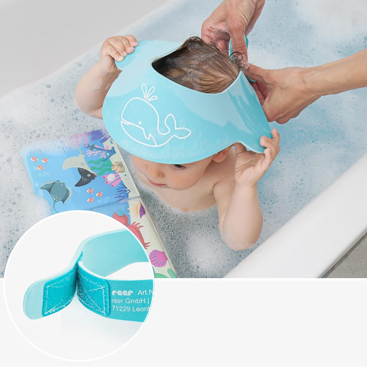 REER MyHappyBath Cap kúpeľový klobúčik, ochrana pred slnkom 40-55 cm