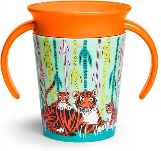 MUNCHKIN WildLove ΠΟΤΗΡΙ ΧΩΡΙΣ ΔΙΑΡΡΟΕΣ στόμιο 360° 177 ml ΤΙΓΡΗΣ 1 τεμάχιο