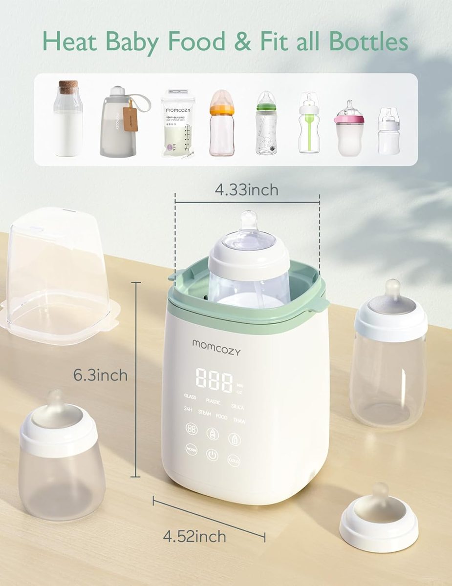 MOMCOZY aquecedor de biberões e frascos 4 em 1
