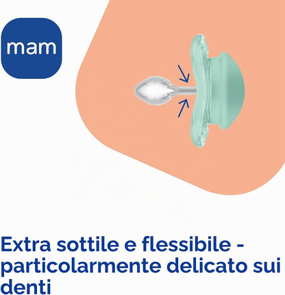 MAM SUPREME succhietto in silicone 0-6 mesi x2