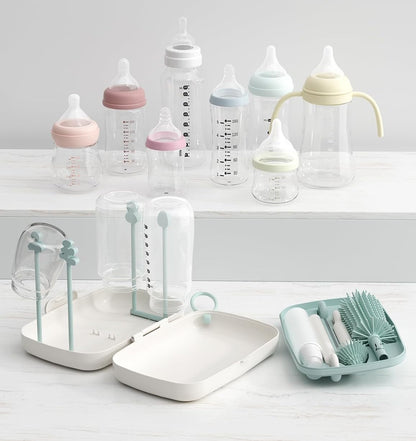 MOMCOZY 7-in-1 Reise-Reinigungsset für Flaschen, Schnuller und Trinkhalme + Etui