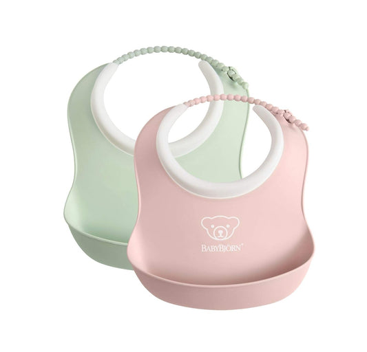 BABYBJORN śliniak silikonowy z kieszonką x2 SMALL