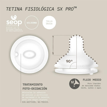 SUAVINEX SELECTION μπιμπερό με συμμετρική θηλή SX PRO 240ml 3m+